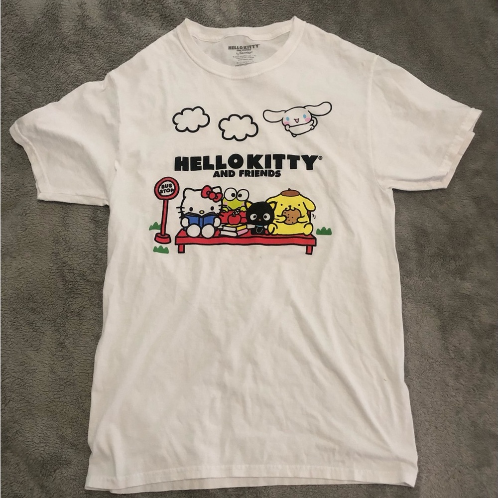 Hello Kitty Kids White Graphic T-Shirt
